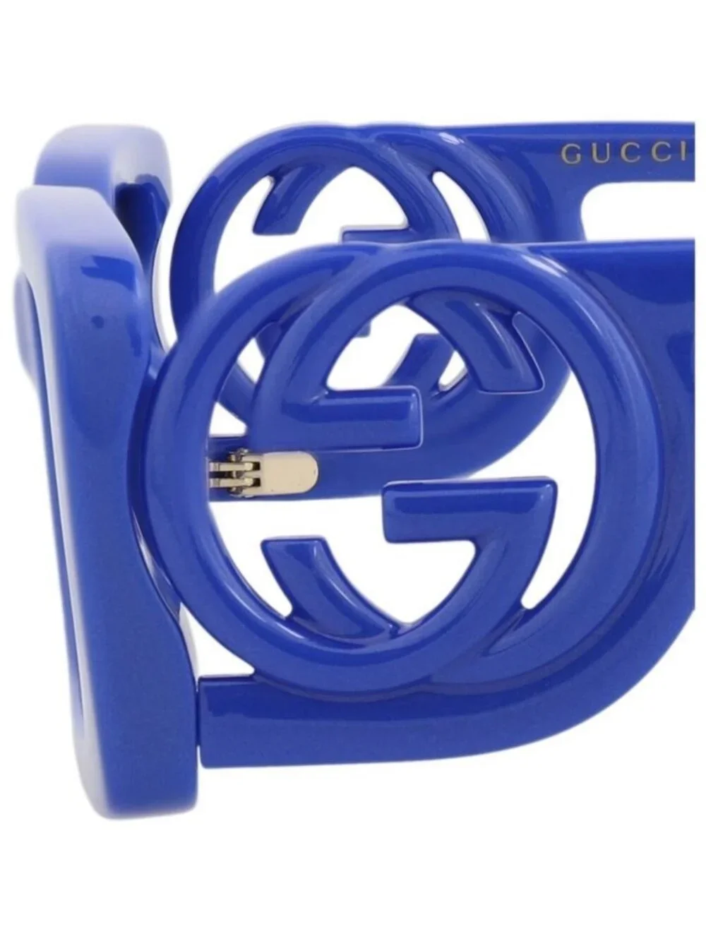 New Gucci Womens Square/Rectangle Blue Blue Blue Fashion Designer Sunglasses